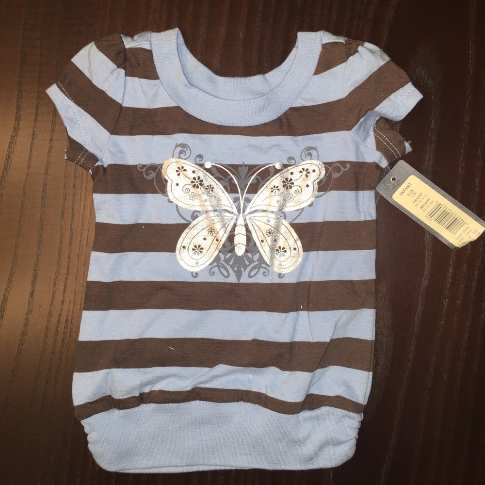 Baby Girls size 12M striped tee